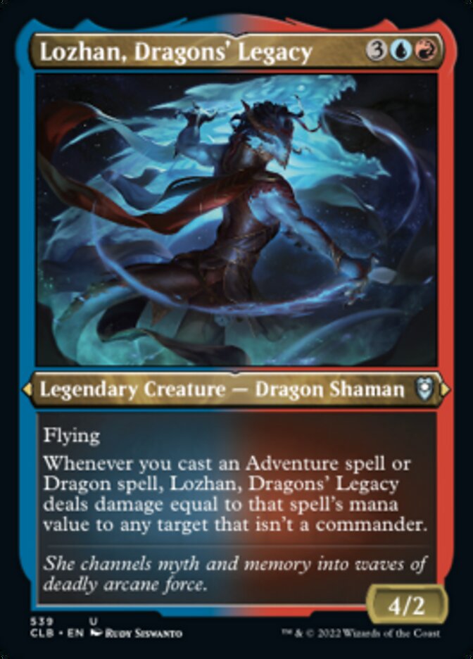 Lozhan, Dragons' Legacy (Foil Etched) [Commander Legends: Battle for Baldur's Gate] | Card Citadel