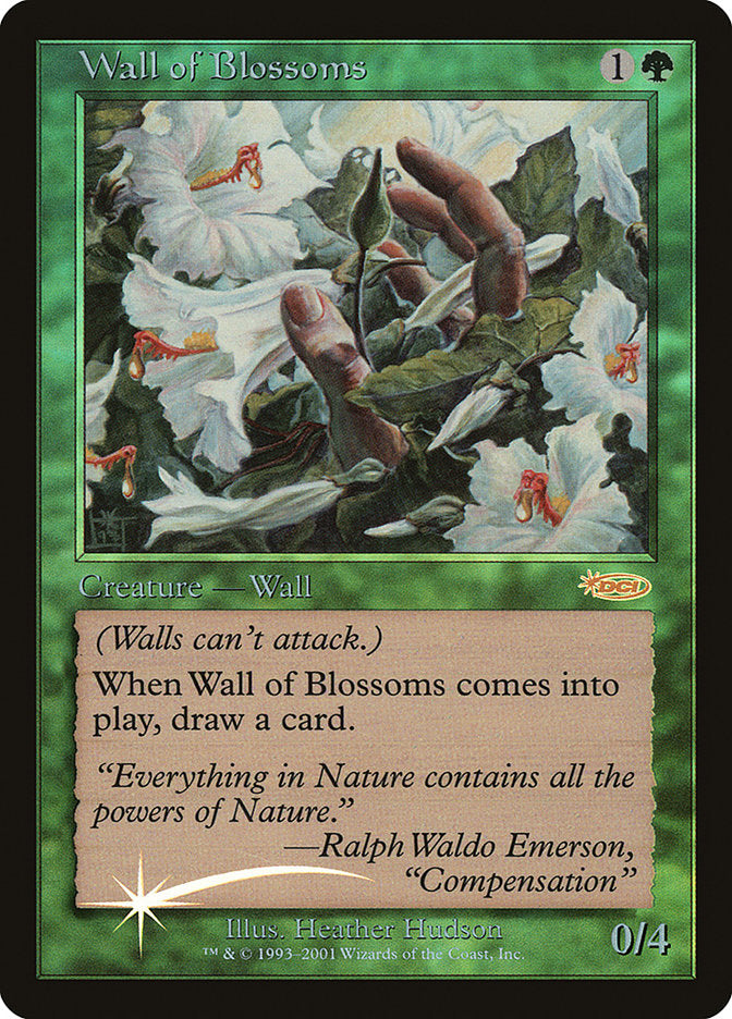 Wall of Blossoms [Friday Night Magic 2002] | Card Citadel