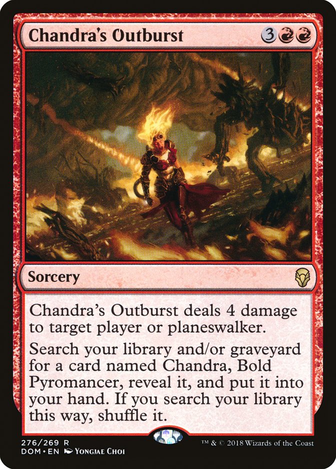 Chandra's Outburst [Dominaria] | Card Citadel