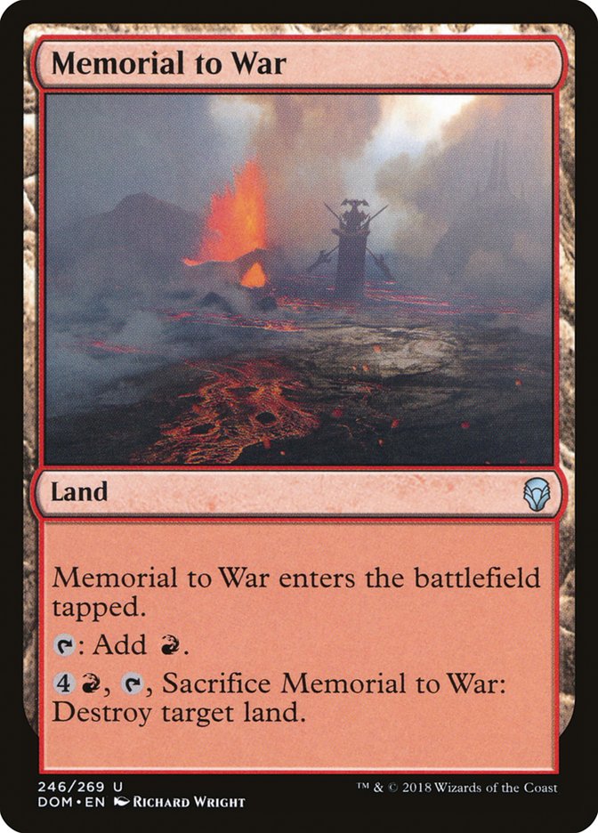 Memorial to War [Dominaria] | Card Citadel