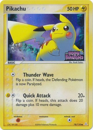 Pikachu (78/110) (Stamped) [EX: Holon Phantoms] | Card Citadel