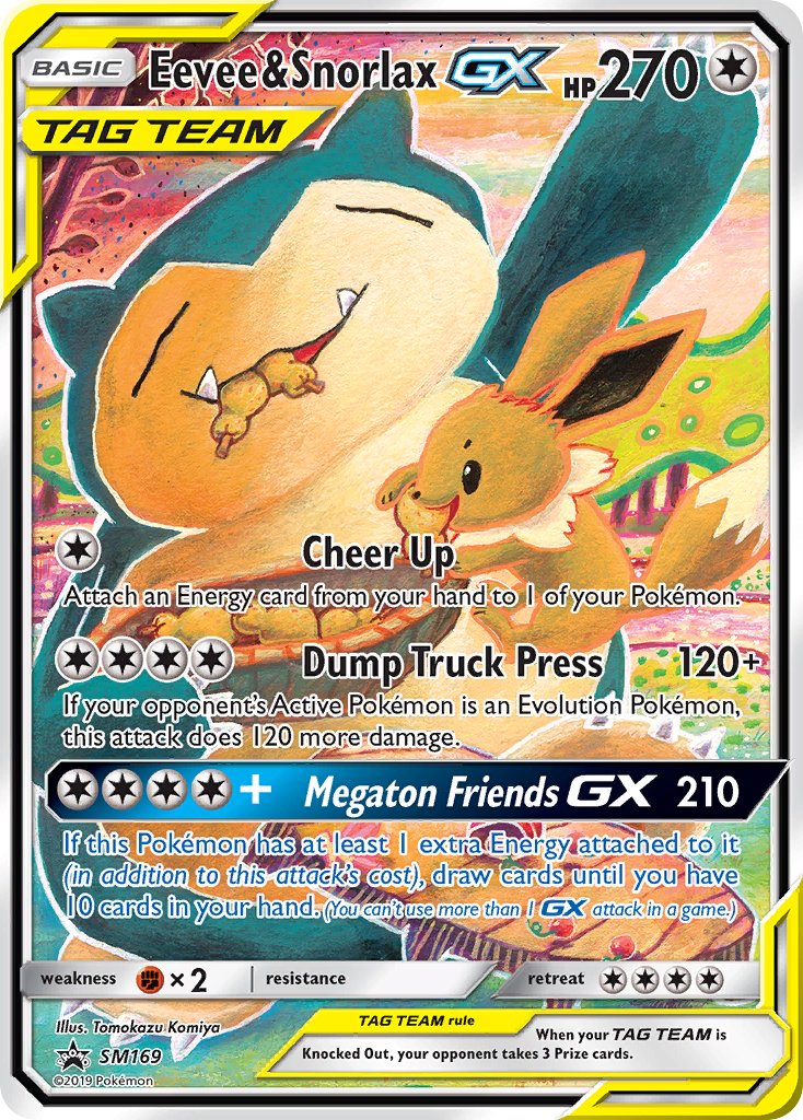 Eevee & Snorlax GX (SM169) [Sun & Moon: Black Star Promos] | Card Citadel