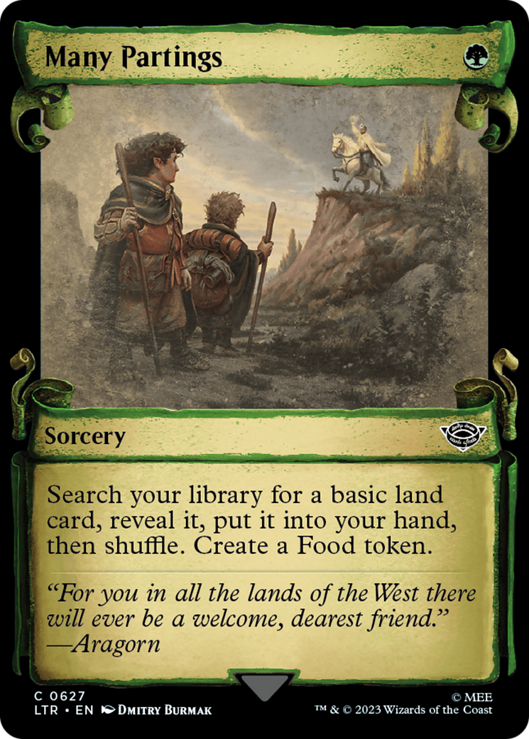 Many Partings [The Lord of the Rings: Tales of Middle-Earth Showcase Scrolls] | Card Citadel