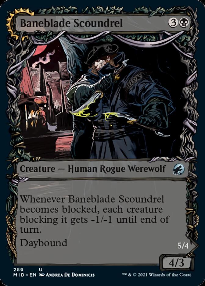 Baneblade Scoundrel // Baneclaw Marauder (Showcase Equinox) [Innistrad: Midnight Hunt] | Card Citadel