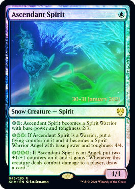 Ascendant Spirit  [Kaldheim Prerelease Promos] | Card Citadel