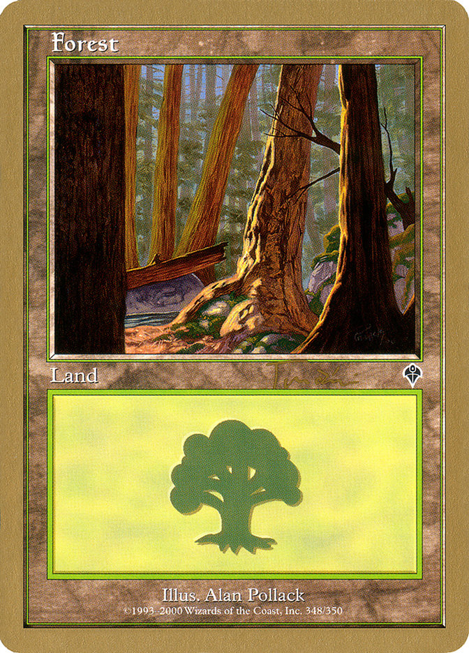 Forest (jt348a) (Jan Tomcani) [World Championship Decks 2001] | Card Citadel