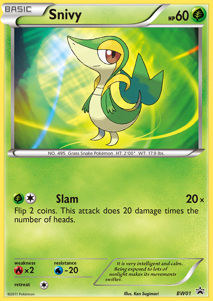 Snivy (BW01) [Black & White: Black Star Promos] | Card Citadel