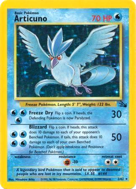 Articuno (2/62) [Fossil Unlimited] | Card Citadel