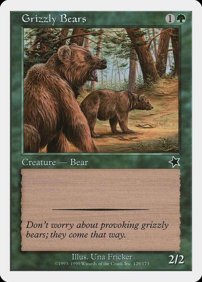 Grizzly Bears [Starter 1999] | Card Citadel