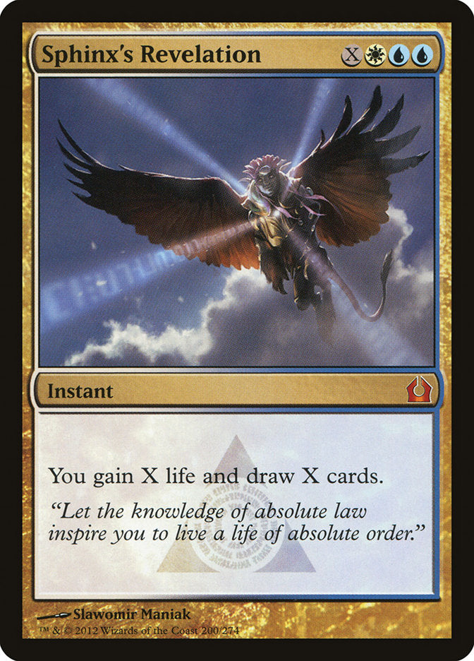 Sphinx's Revelation [Return to Ravnica] | Card Citadel