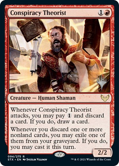 Conspiracy Theorist (Promo Pack) [Strixhaven: School of Mages Promos] | Card Citadel