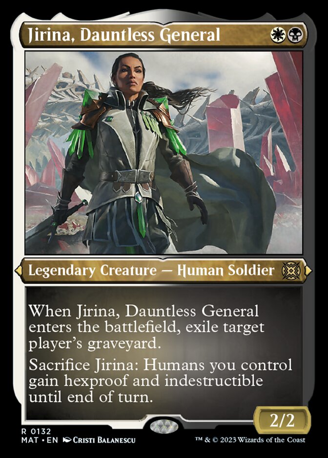 Jirina, Dauntless General (Foil Etched) [March of the Machine: The Aftermath] | Card Citadel