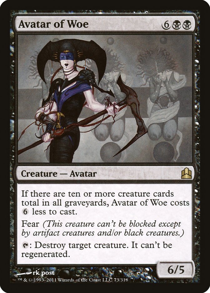 Avatar of Woe [Commander 2011] | Card Citadel