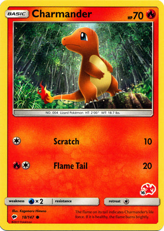 Charmander (18/147) (Charizard Stamp #16) [Battle Academy 2020] | Card Citadel