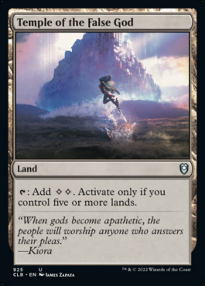 Temple of the False God [Commander Legends: Battle for Baldur's Gate] | Card Citadel