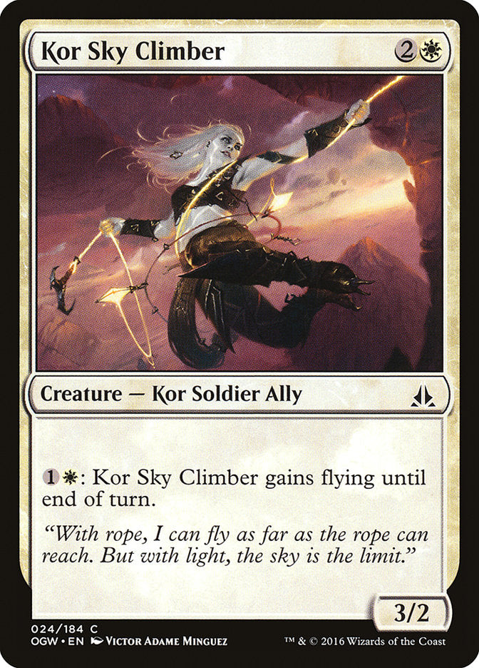 Kor Sky Climber [Oath of the Gatewatch] | Card Citadel