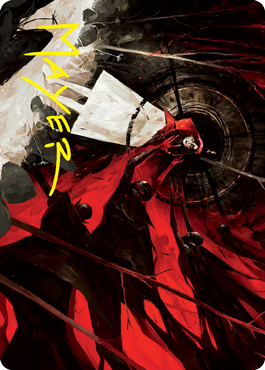 Curse of Hospitality Art Card (Gold-Stamped Signature) [Innistrad: Crimson Vow Art Series] | Card Citadel