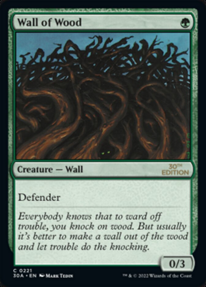 Wall of Wood [30th Anniversary Edition] | Card Citadel