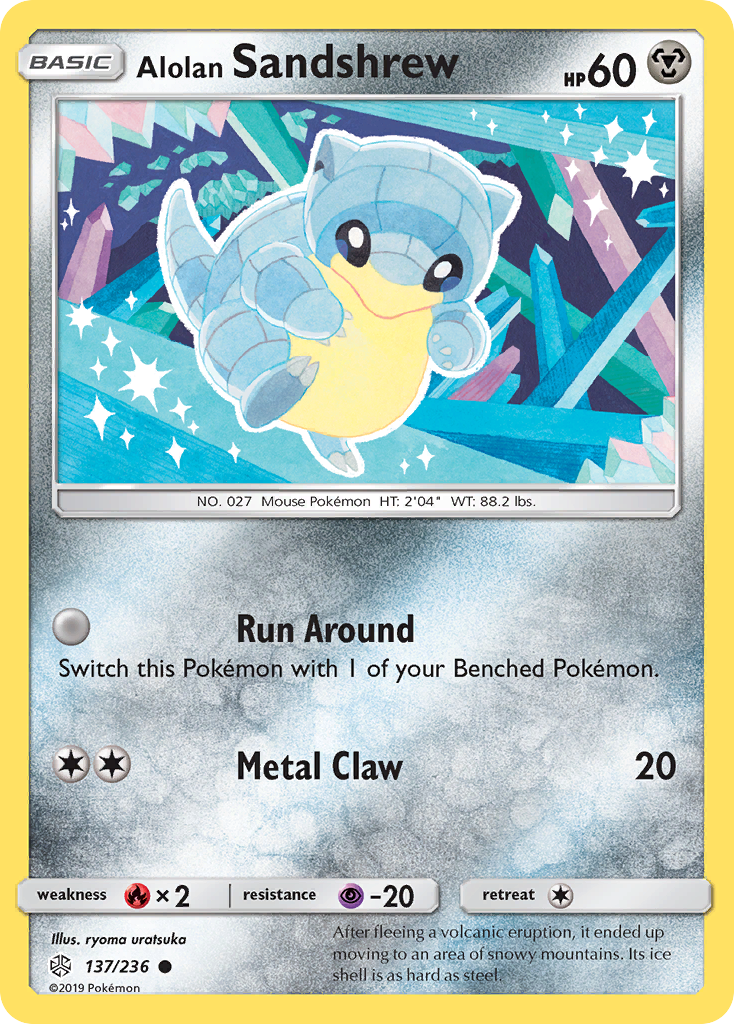 Alolan Sandshrew (137/236) [Sun & Moon: Cosmic Eclipse] | Card Citadel