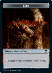 Angel // Clue Double-sided Token [Innistrad: Crimson Vow Commander Tokens] | Card Citadel