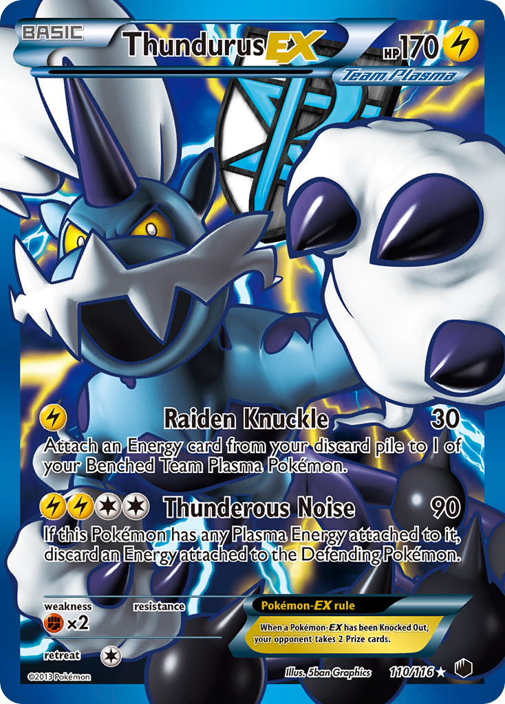 Thundurus EX (110/116) [Black & White: Plasma Freeze] | Card Citadel