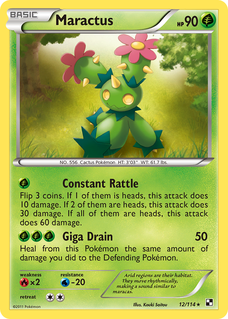 Maractus (12/114) [Black & White: Base Set] | Card Citadel