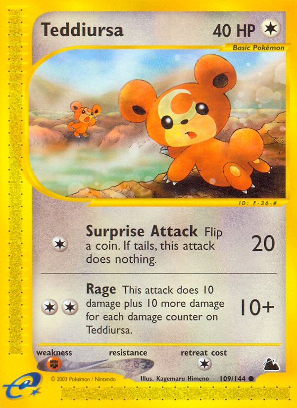 Teddiursa (109/144) [Skyridge] | Card Citadel