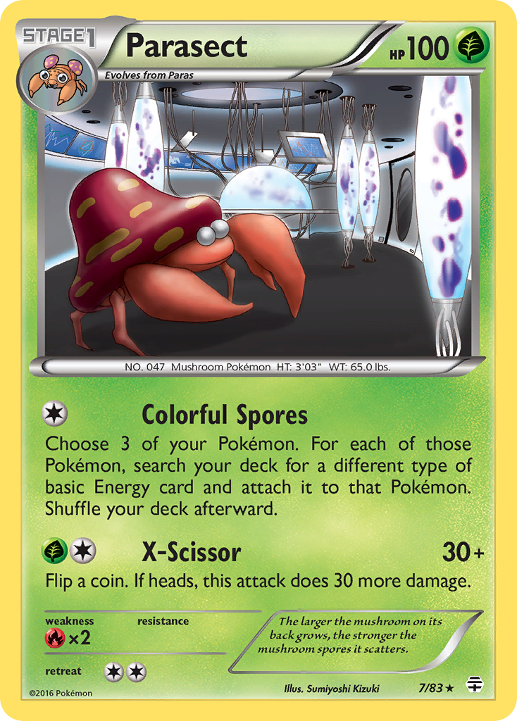 Parasect (7/83) [XY: Generations] | Card Citadel