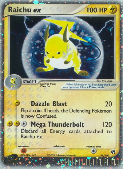 Raichu ex (98/100) [EX: Sandstorm] | Card Citadel