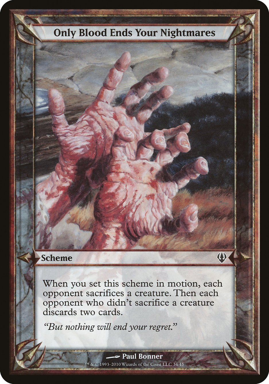 Only Blood Ends Your Nightmares [Archenemy Schemes] | Card Citadel