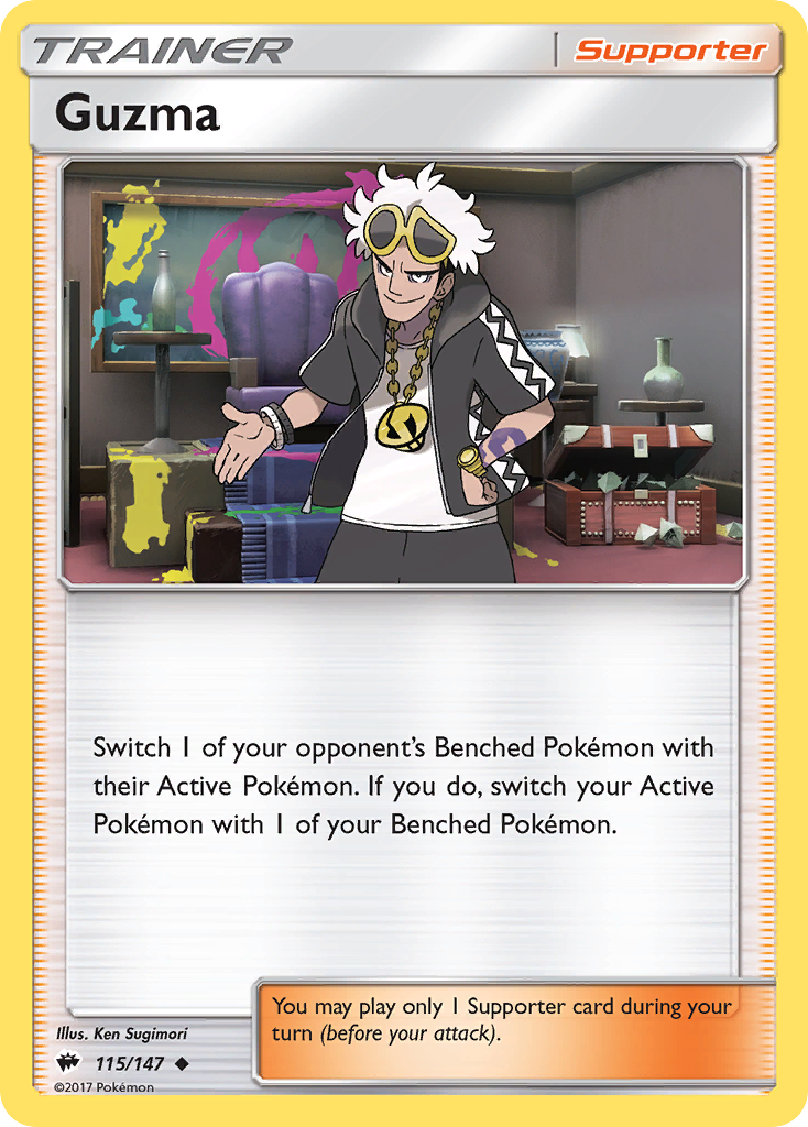 Guzma (115/147) [Sun & Moon: Burning Shadows] | Card Citadel