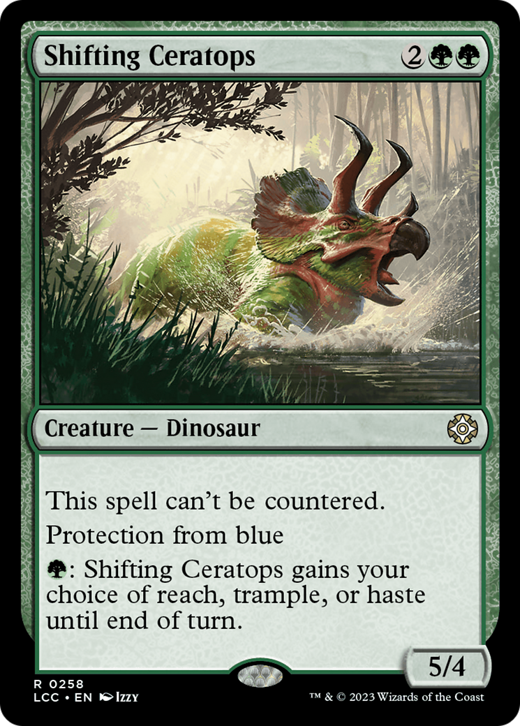 Shifting Ceratops [The Lost Caverns of Ixalan Commander] | Card Citadel