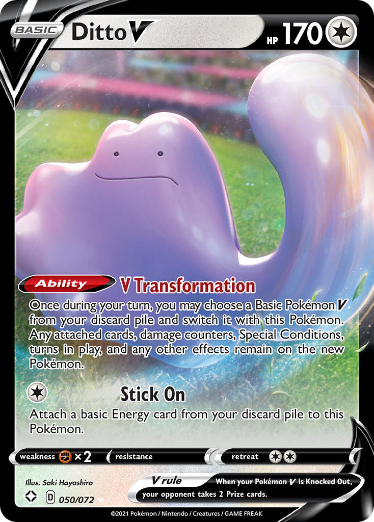 Ditto V (050/072) [Sword & Shield: Shining Fates] | Card Citadel