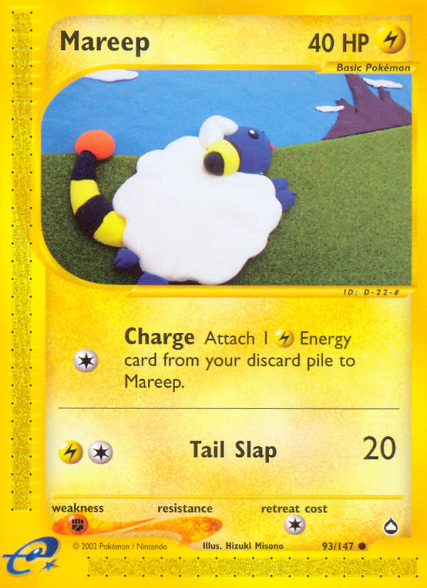 Mareep (93/147) [Aquapolis] | Card Citadel