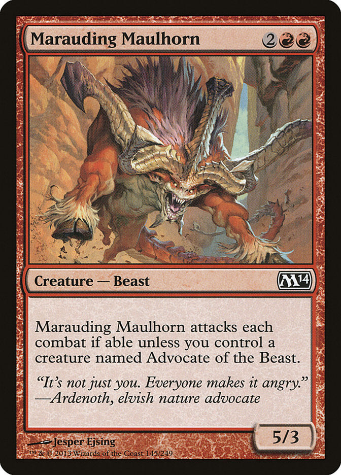 Marauding Maulhorn [Magic 2014] | Card Citadel