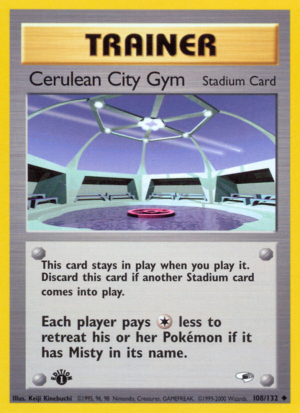 Cerulean City Gym (108/132) [Gym Heroes 1st Edition] | Card Citadel