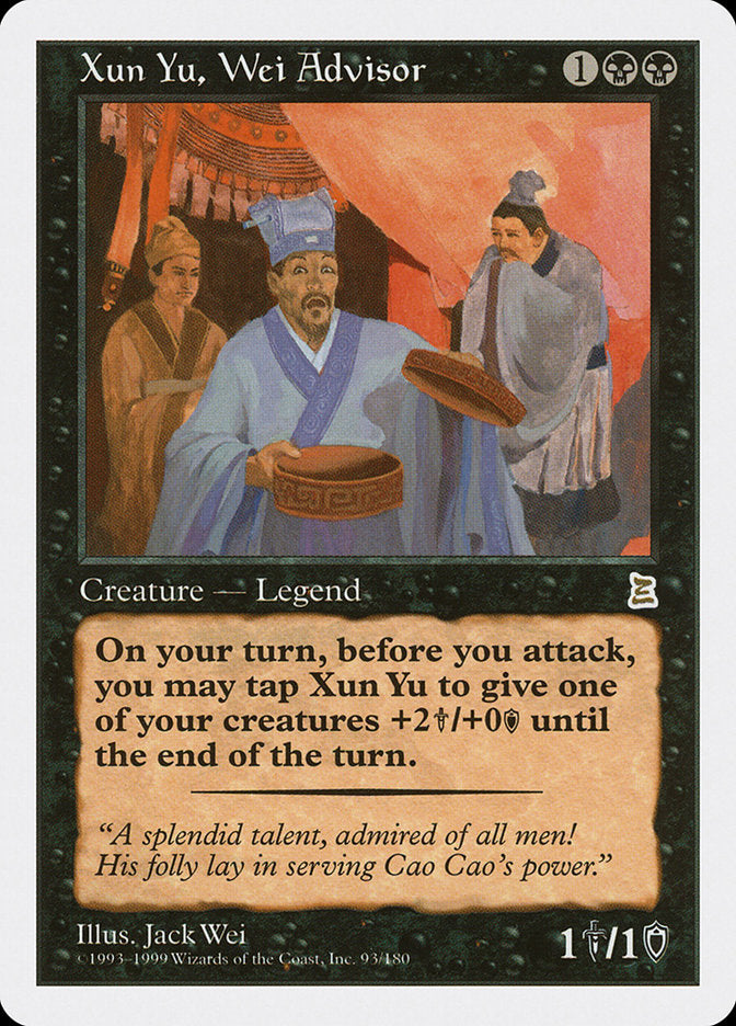 Xun Yu, Wei Advisor [Portal Three Kingdoms] | Card Citadel