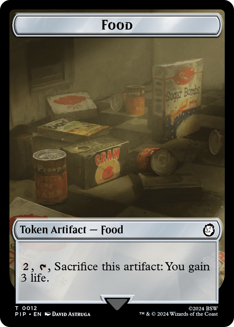 Food (0012) // Thopter Double-Sided Token [Fallout Tokens] | Card Citadel