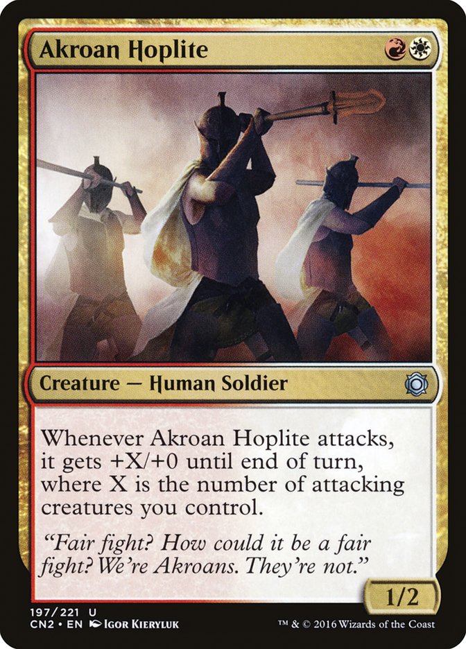 Akroan Hoplite [Conspiracy: Take the Crown] | Card Citadel