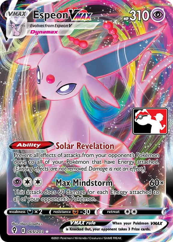 Espeon VMAX (065/203) [Prize Pack Series One] | Card Citadel