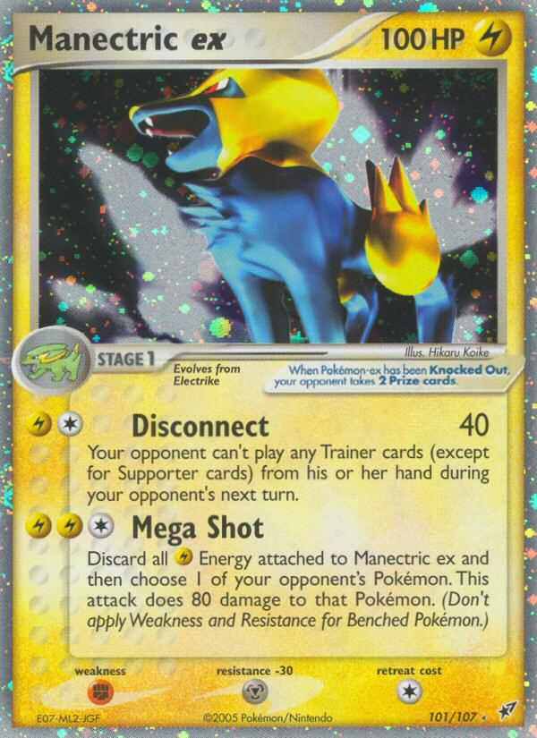 Manectric ex (101/107) [EX: Deoxys] | Card Citadel