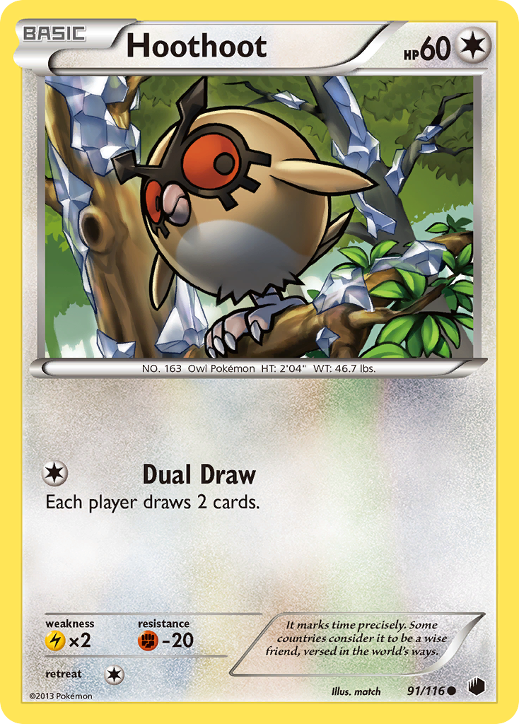 Hoothoot (91/116) [Black & White: Plasma Freeze] | Card Citadel