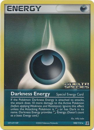 Darkness Energy (103/113) (Stamped) [EX: Delta Species] | Card Citadel