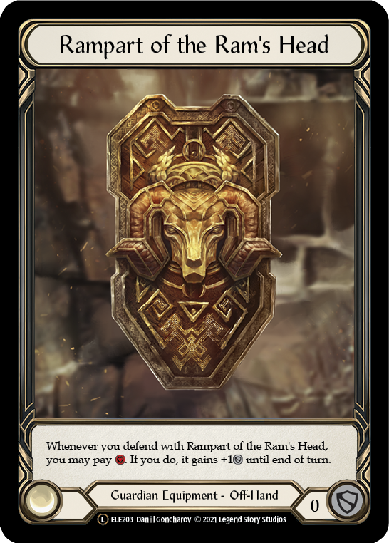 Rampart of the Ram's Head [U-ELE203] Unlimited Rainbow Foil | Card Citadel