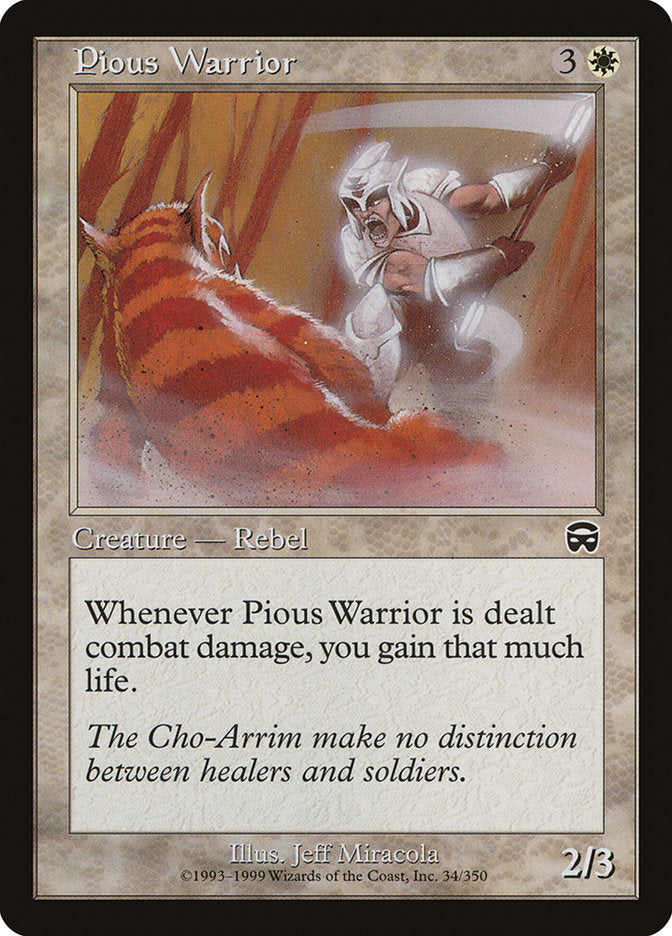 Pious Warrior [Mercadian Masques] | Card Citadel