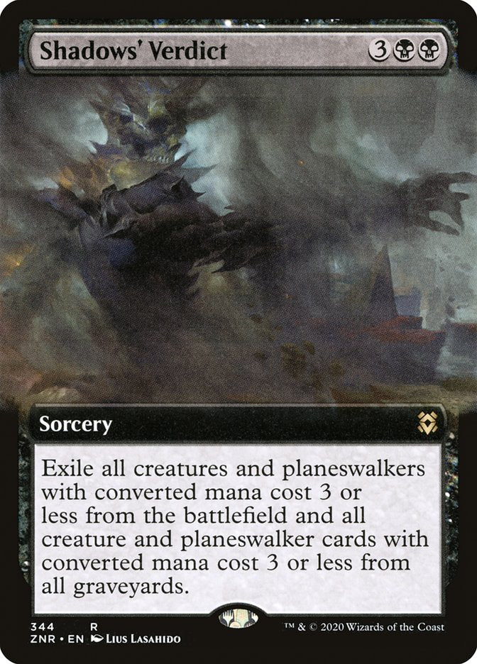 Shadows' Verdict (Extended Art) [Zendikar Rising] | Card Citadel