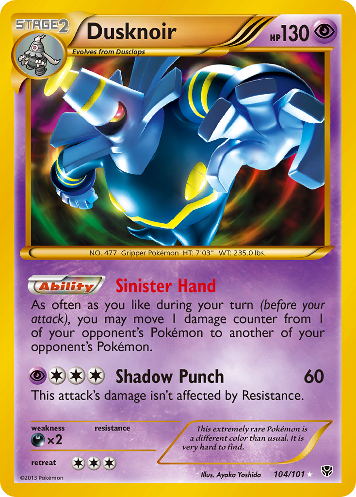 Dusknoir (104/101) [Black & White: Plasma Blast] | Card Citadel