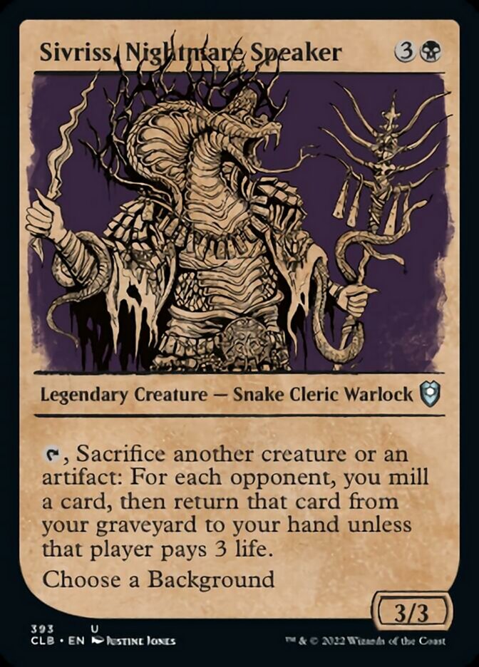 Sivriss, Nightmare Speaker (Showcase) [Commander Legends: Battle for Baldur's Gate] | Card Citadel