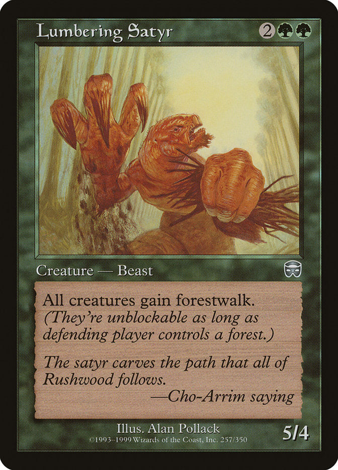 Lumbering Satyr [Mercadian Masques] | Card Citadel