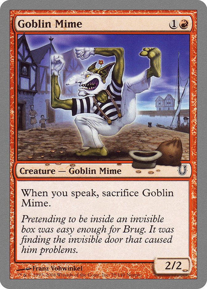 Goblin Mime [Unhinged] | Card Citadel